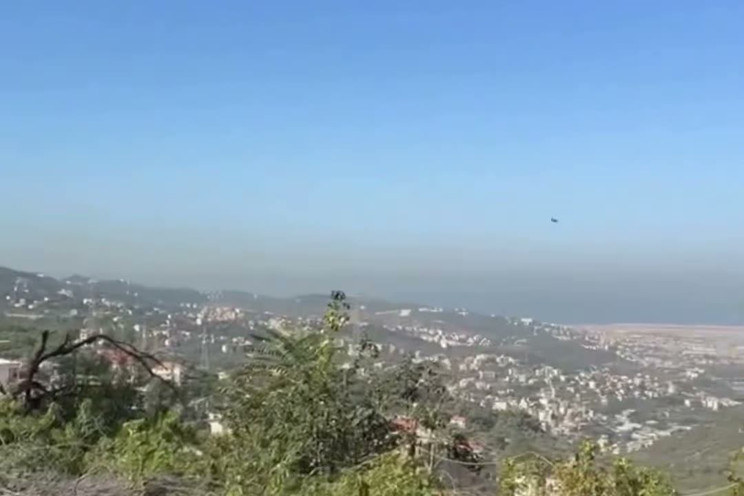 Panoramic view from Kahaleh over Beirut and the sea