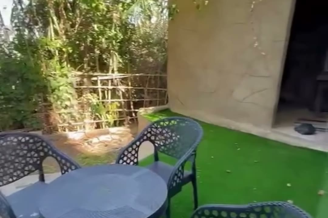 Garden sitting area